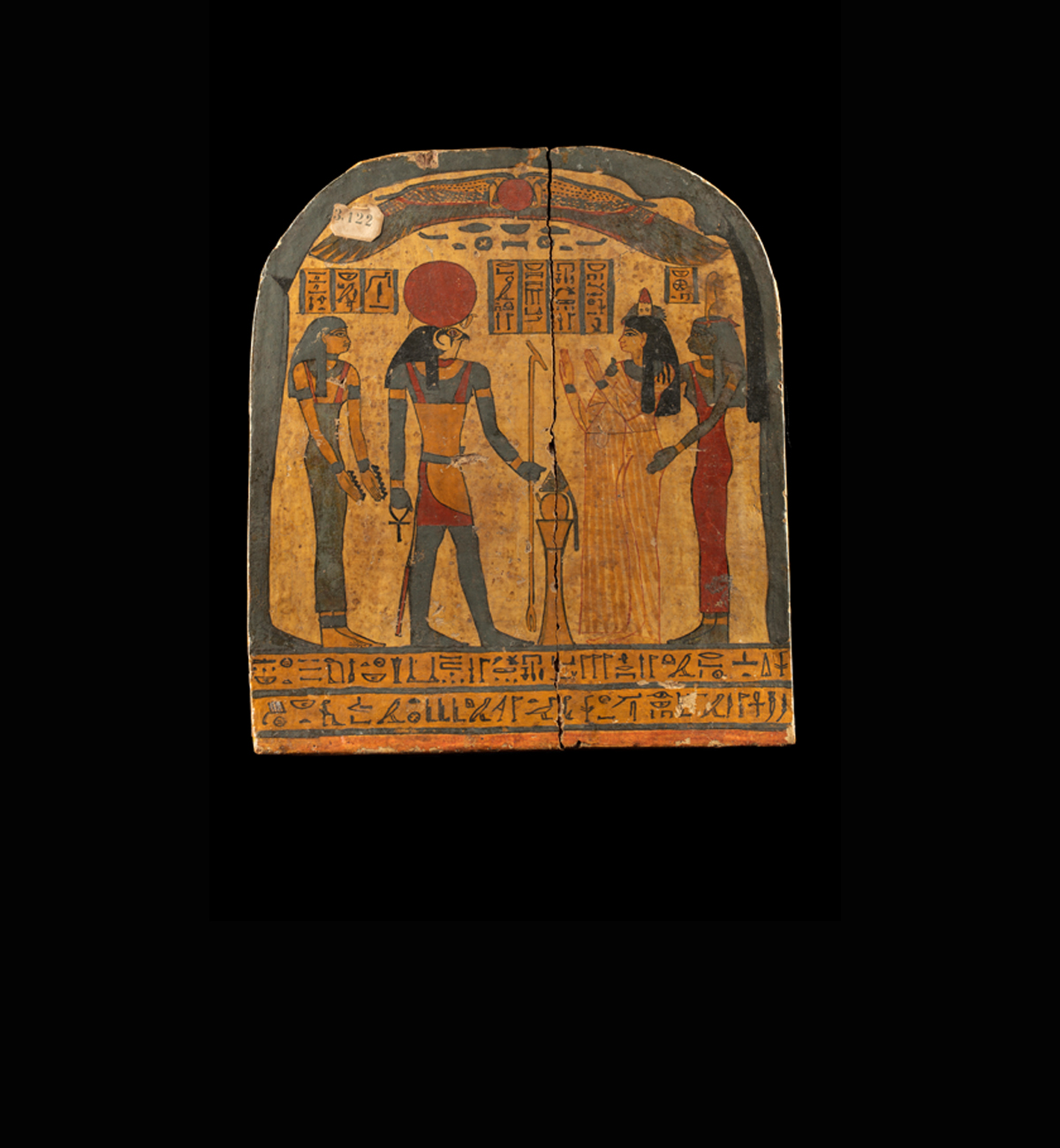 لوحة خشبية ملونة لسيدة تدعى نس-خونسو