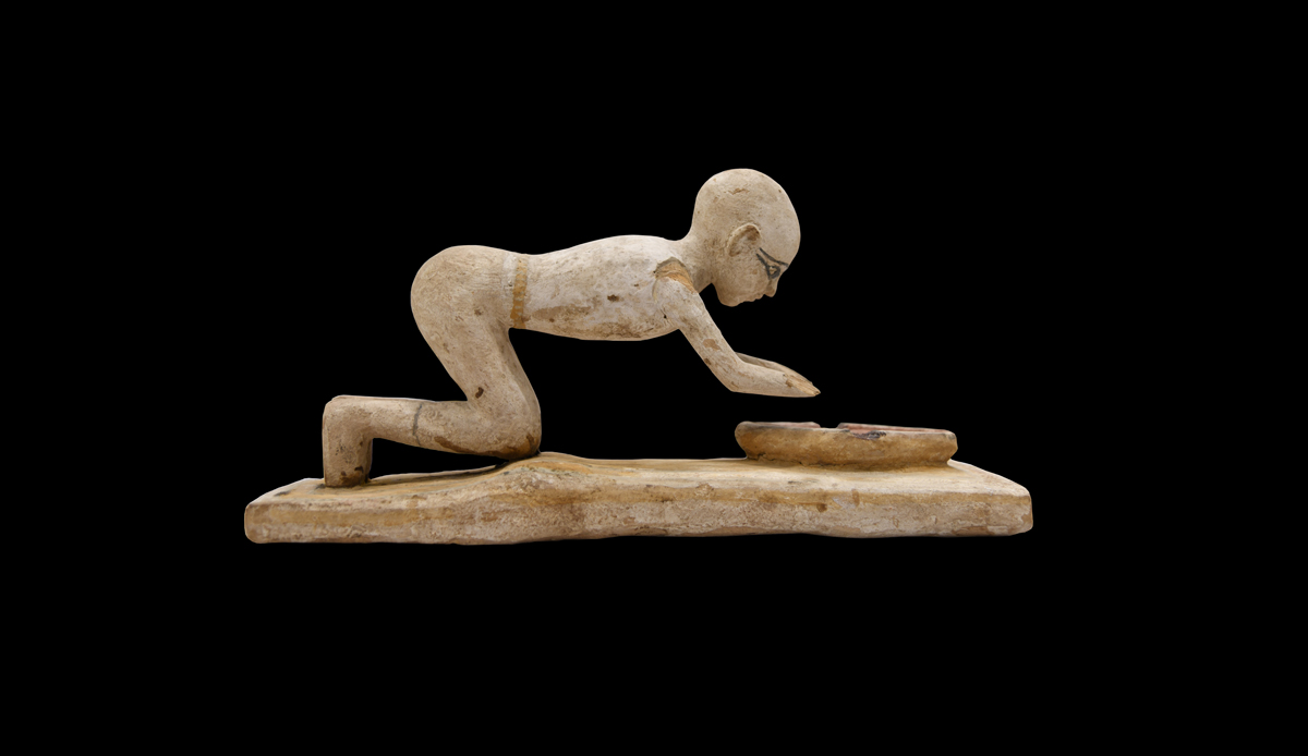 Model of a Woman Grinding Grain