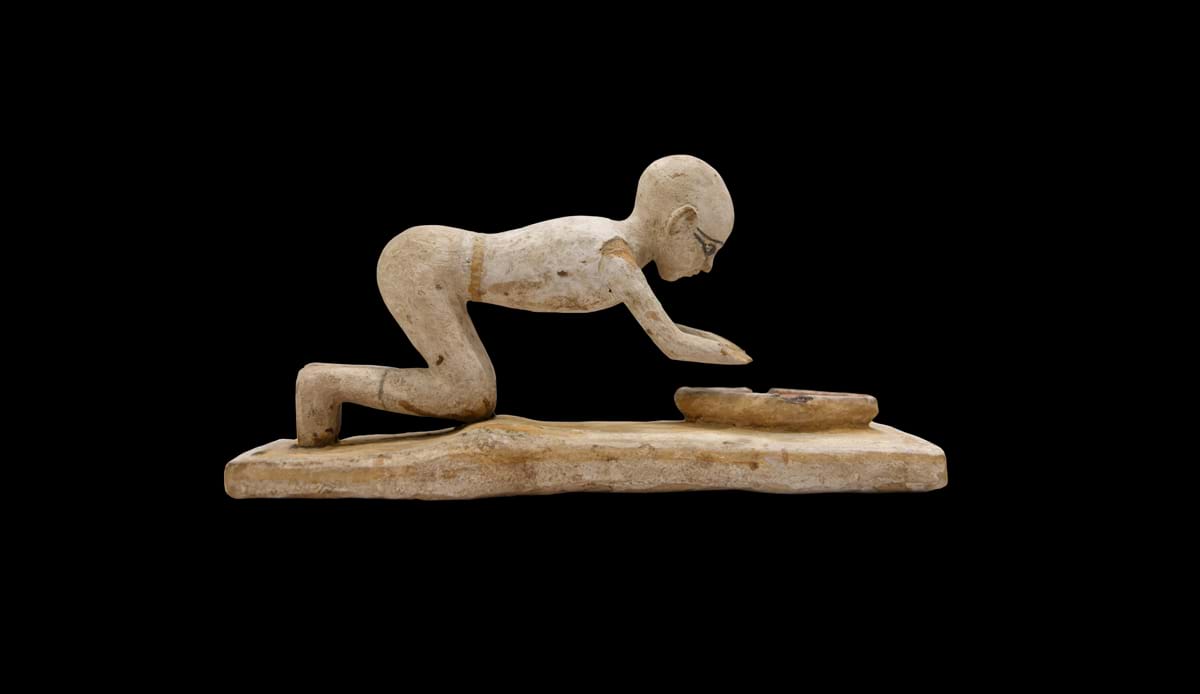 Model of a Woman Grinding Grain