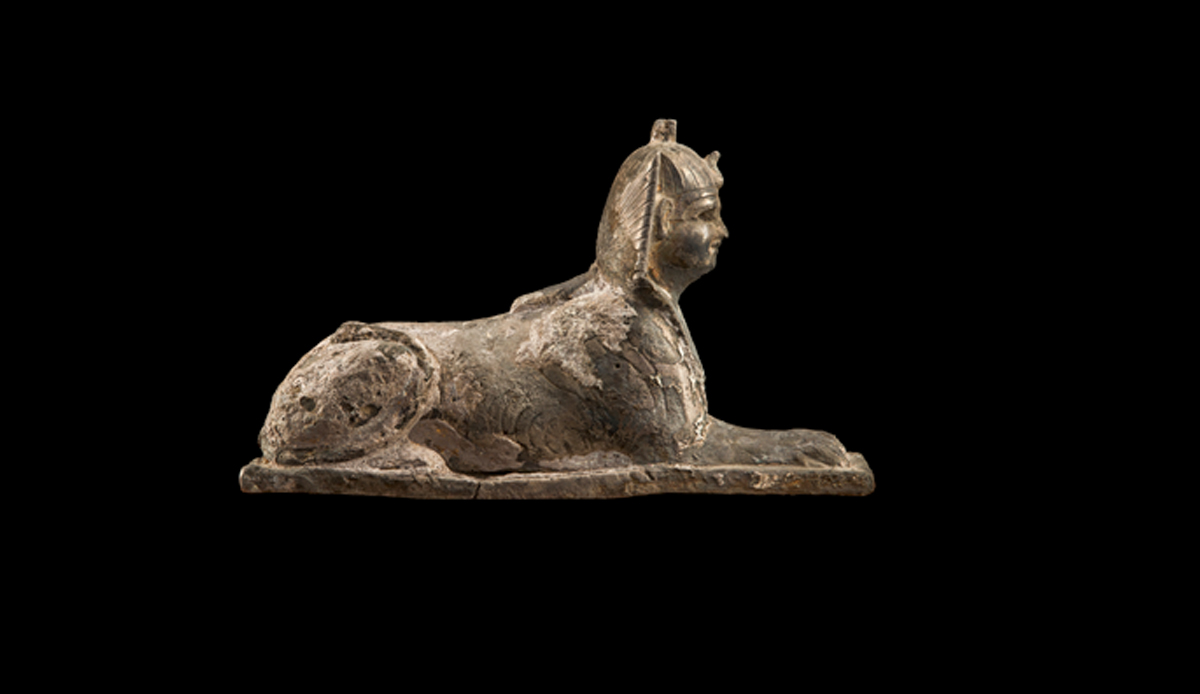 Silver Statuette of a Sphinx (Dendera Treasure Hoards)
